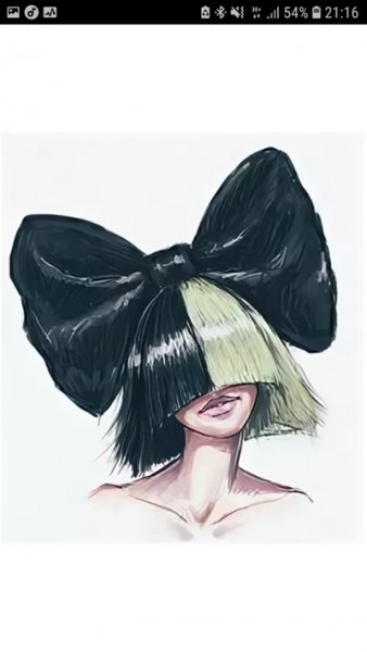 Сиа нарисованная