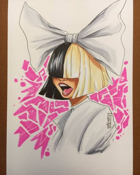 Sia Chandelier рисунок
