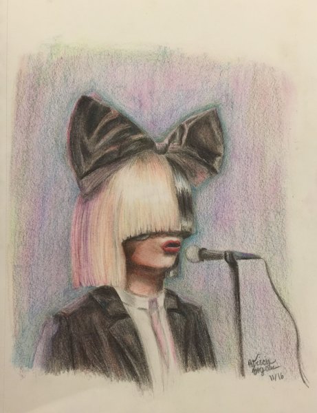 Сиа карандашом