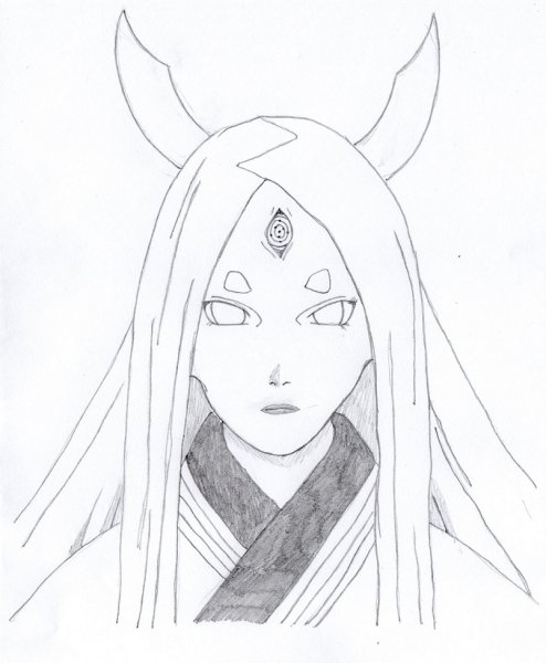 Нарисовать Кагуя Ооцуцуки