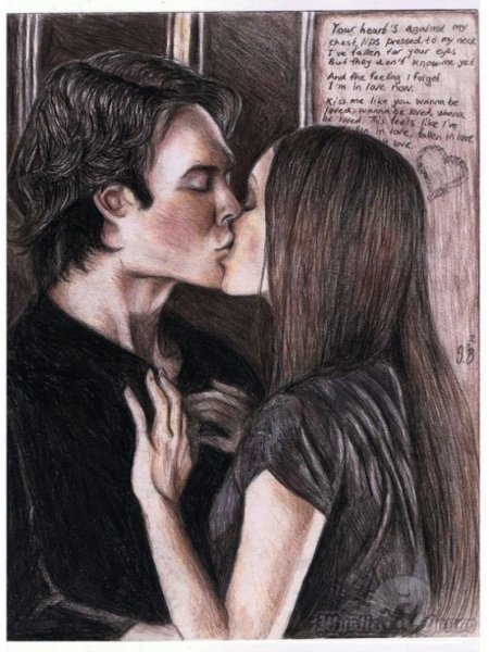 Деймон и Елена аниме