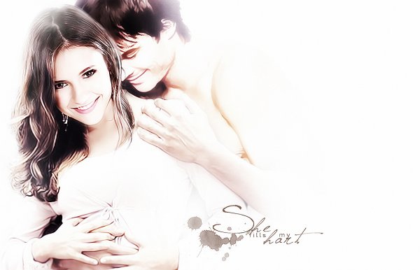 Деймон и Елена арт