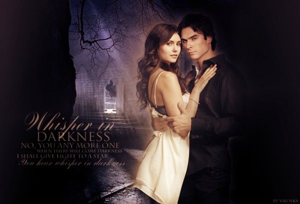 Деймон и Елена арты