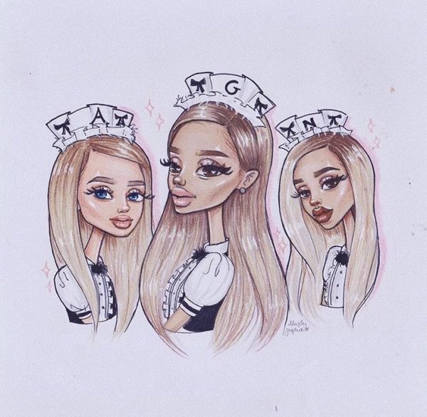 Легкий рисунок девчачьего персонажа