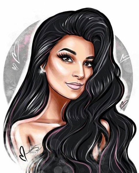 Мультяшные портреты девушек