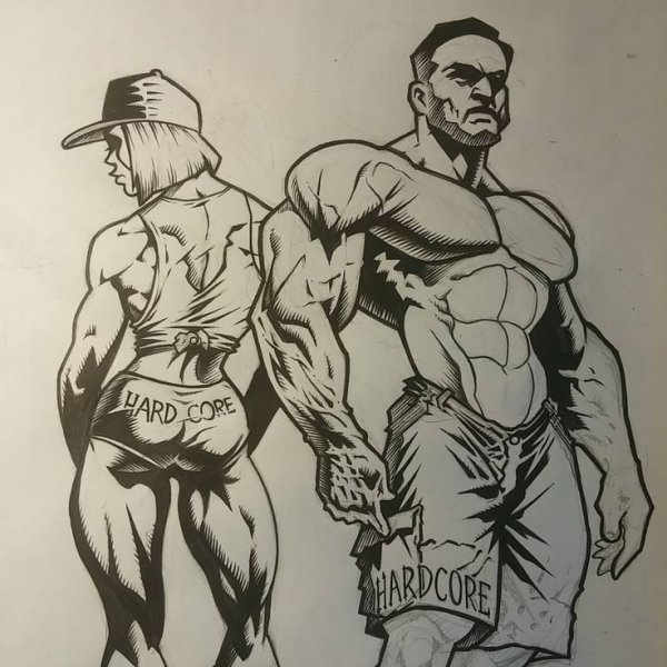 Бодибилдинг иллюстрация