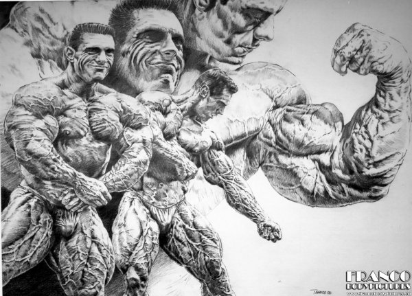 Бодибилдинг иллюстрация