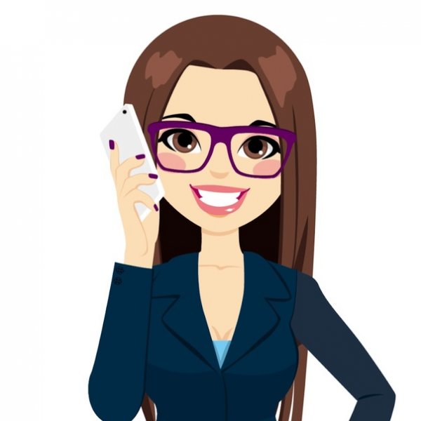 Бизнес леди мультяшная