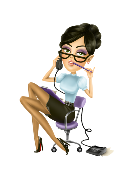 Смешная секретарша