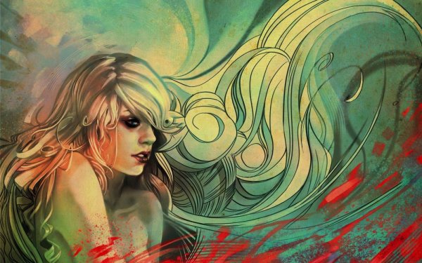 Красивые девушки в стиле арт