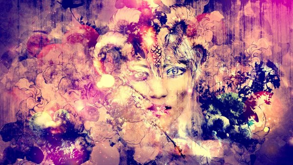 Необычный фон для портрета