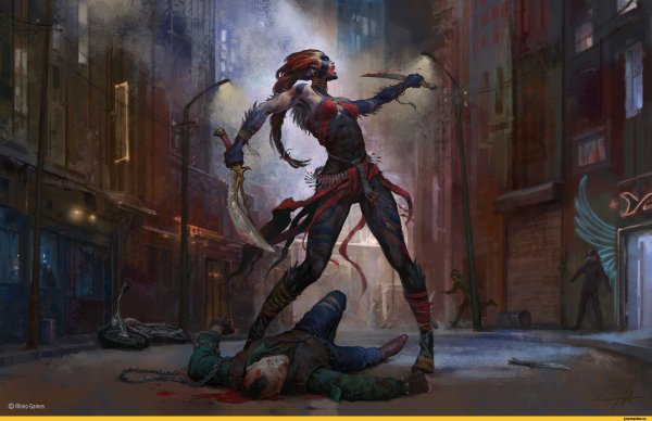 Ведьмак Геральт фан арт