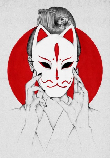 Маска Кицунэ аниме