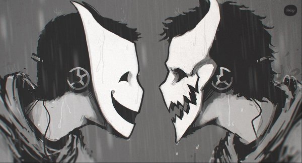 Добрая и злая маска