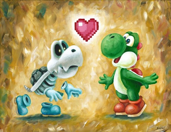 Йоши и Лео арты