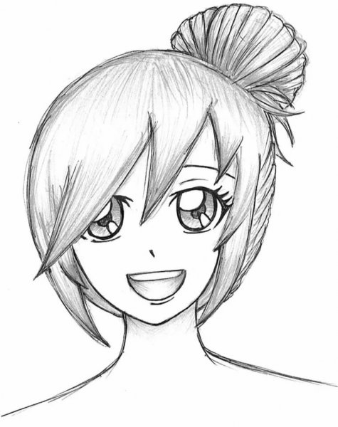 Аниме для срисовки карандашом