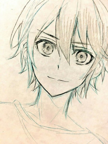 Аниме персонажи карандашом