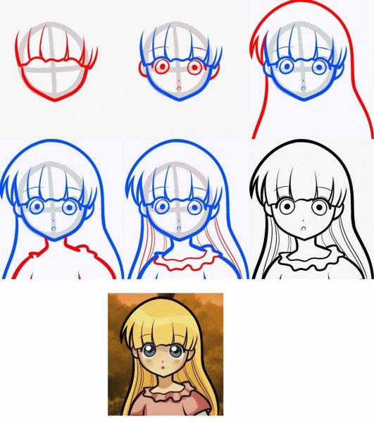 Аниме рисовка