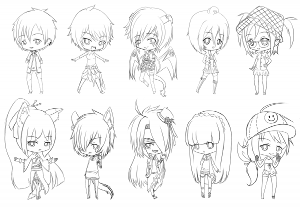 Чиби стиль рисования