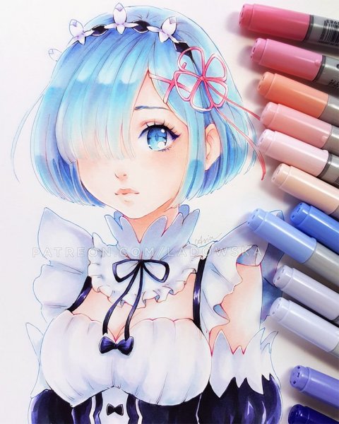 Аниме маркерами Копик