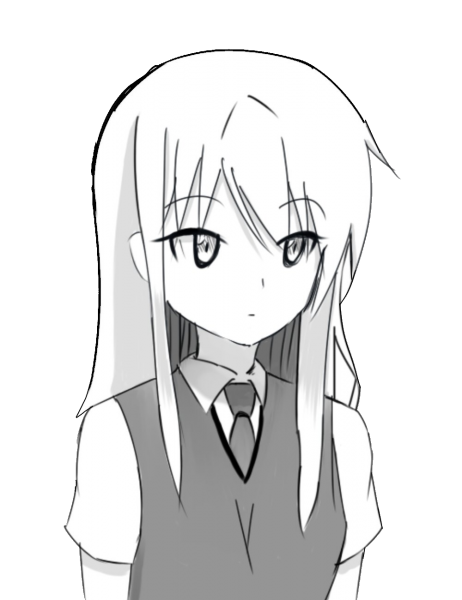 Кошечка из Сакурасо чб