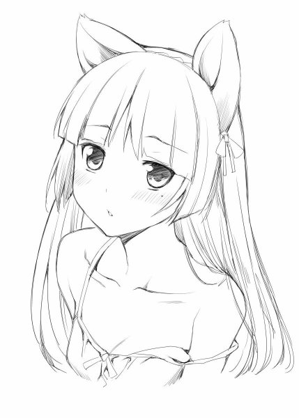 Наброски рисунков аниме