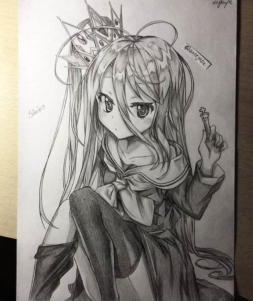 Красивые рисунки карандашом аниме