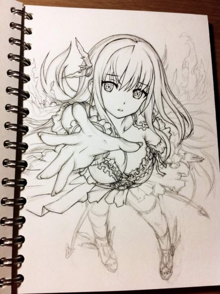 Аниме карандашом