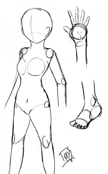 Аниме тело девушки