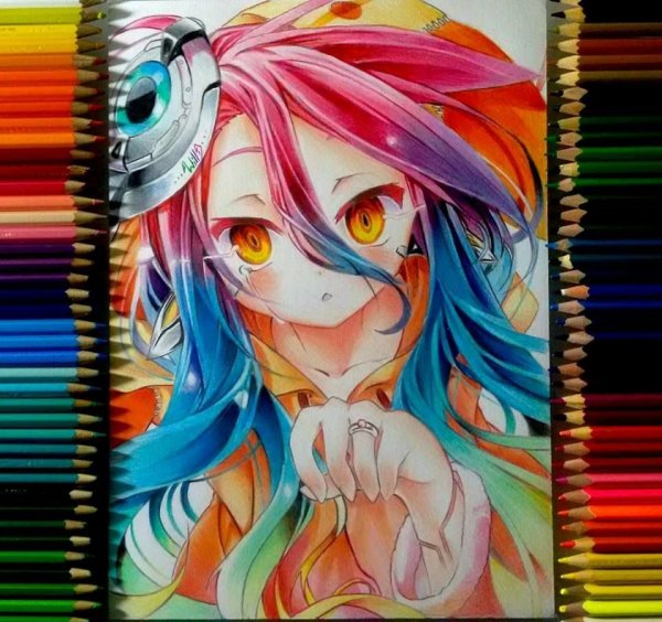 Разноцветные персонажи аниме