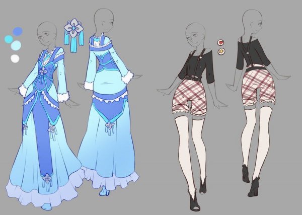 Одежда для рисования девушек