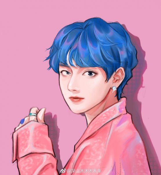 Ким Тэхен арт аниме