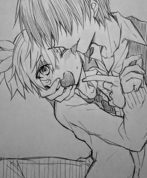 Аниме скетч Нагиса