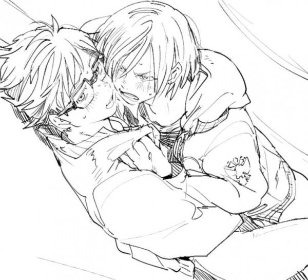 Аниме яой карандашом