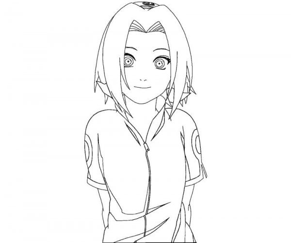 Раскраска аниме Сакура Харуно