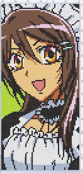 Вышивание крестиком аниме