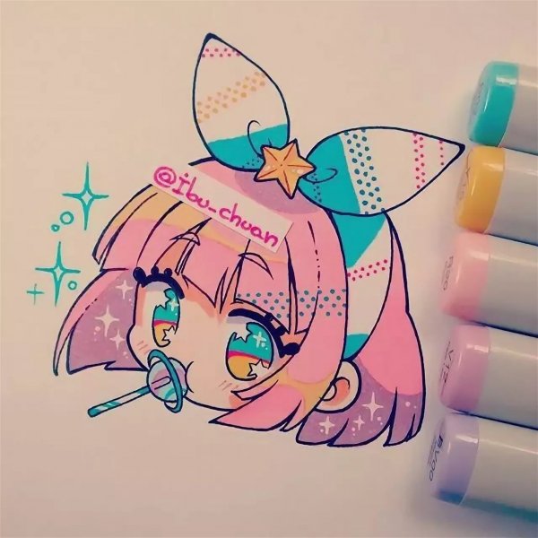 Аниме фломастерами