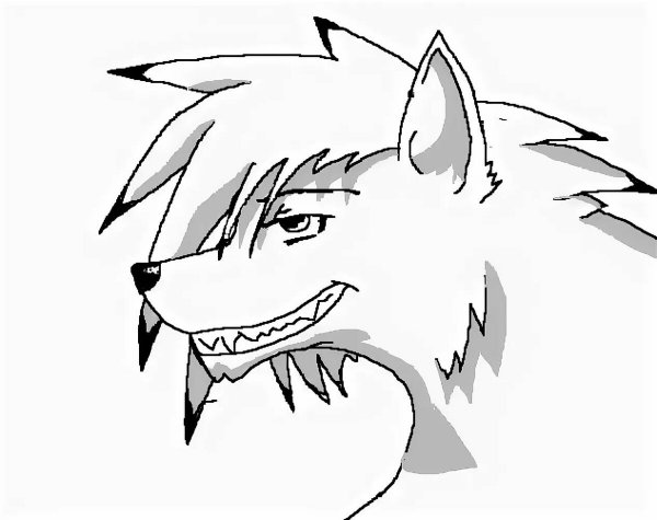 Рисунки карандашом волки аниме