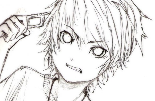 Аниме лицо парня
