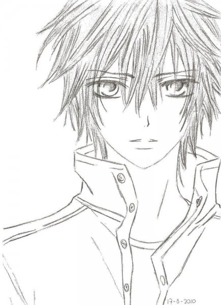 Аниме раскраски парни