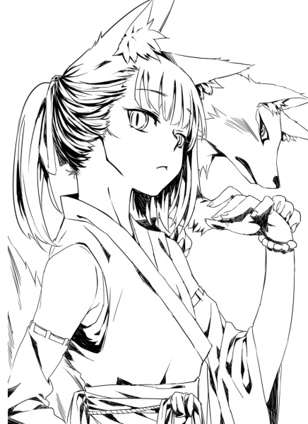 Кицунэ лиса лайнарт