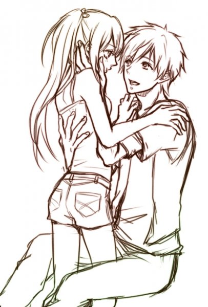 Рисовать аниме парочки