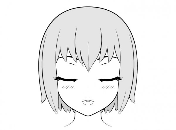 Аниме улыбка зарисовка