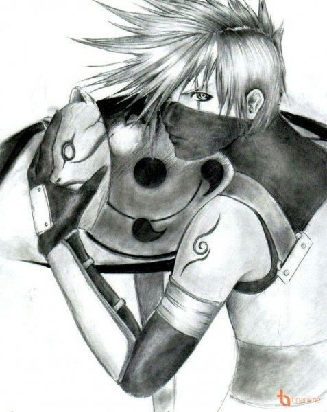 Какаси Хатакэ рисунок