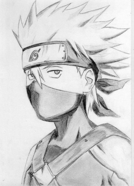 Какаси Хатакэ для срисовки