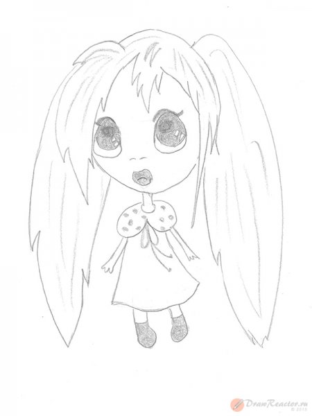Детский рисунок аниме