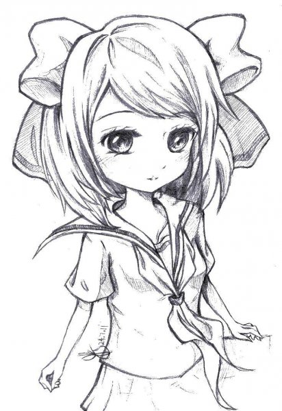 Раскраски для девочек аниме