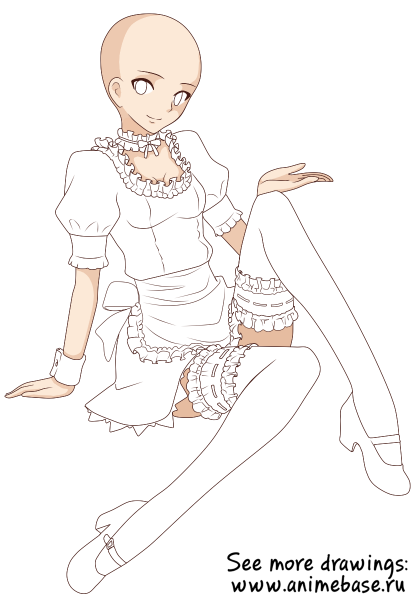 Аниме манекен горничная