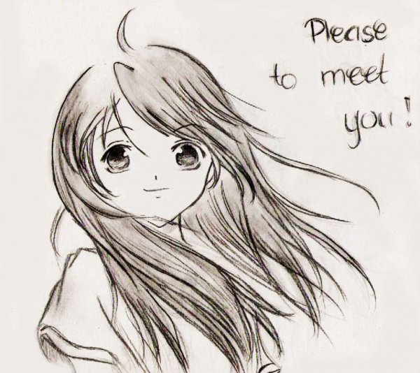 Детское аниме карандашом