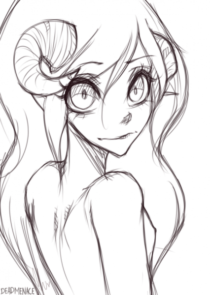 Рисунки девушек карандашом